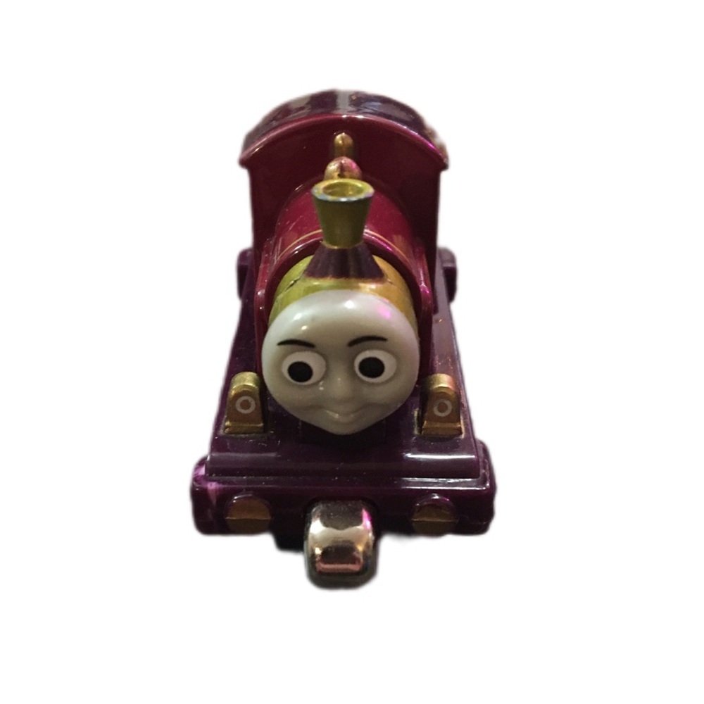 Lady Train Engine Toy - Purple and Gold
